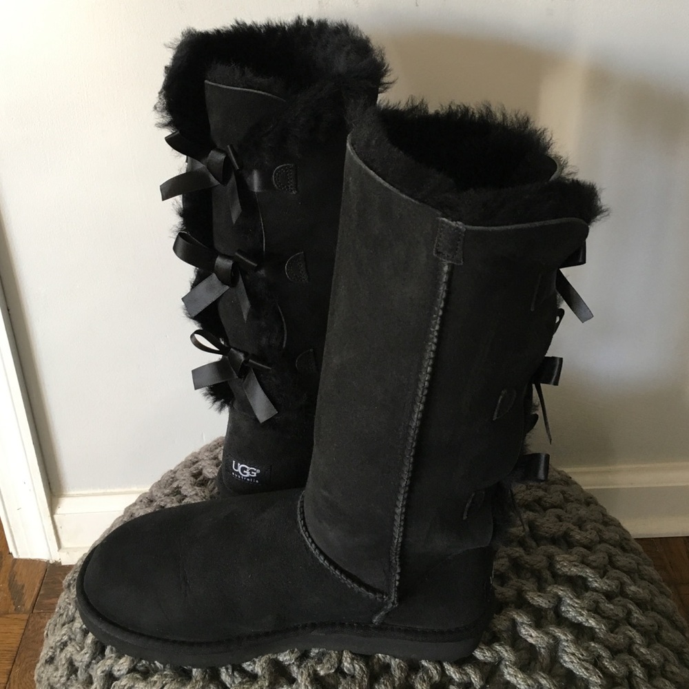 UGG Women's Bailey Bow Mid-Calf Boot - Black